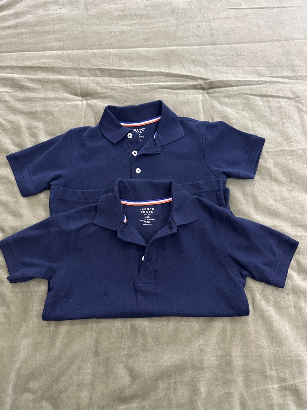 French Toast Navy Blue Boys' Polo Shirt Pair
